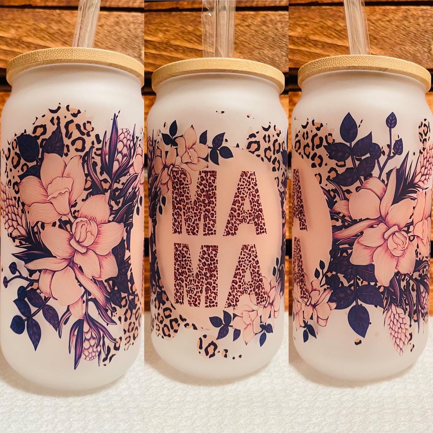 Mama Floral Beer Can